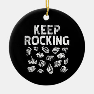 Adorno De Cerámica Coleccionista de Rocas - Sigue Rockeando