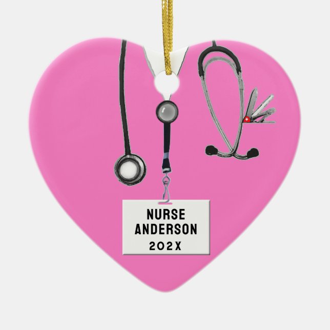 Adorno De Cerámica Colectivo de Navidades de enfermería (Frente)