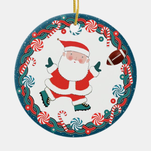 Adorno De Cerámica Colectivo de Navidades de fútbol (Frente)