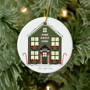Adorno De Cerámica Colectivo de Navidades de la nueva casa
