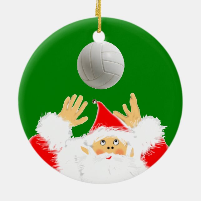 Adorno De Cerámica Colectivo de Navidades de voleibol (Atrás)