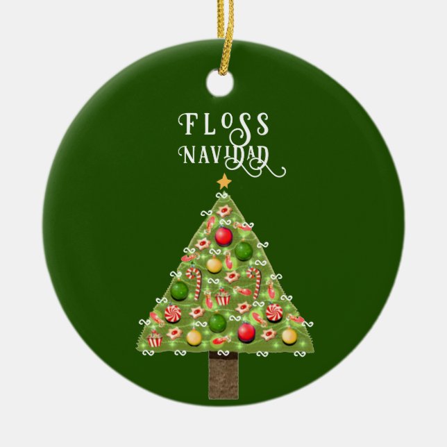 Adorno De Cerámica Colectivo de Navidades dentistas (Frente)