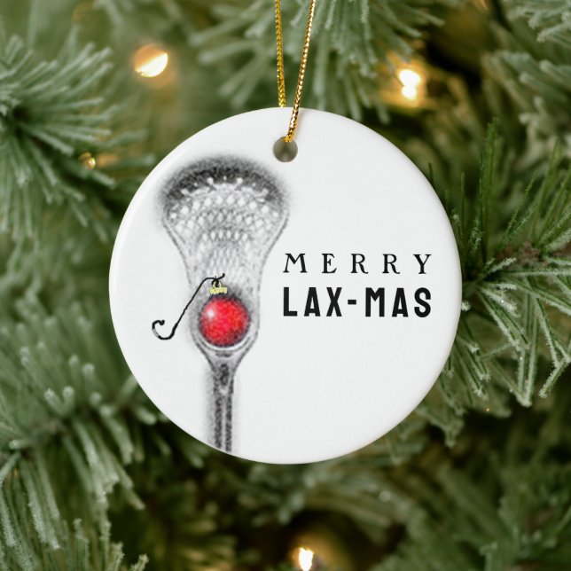 Adorno De Cerámica Colectivo de Navidades Lacrosse (Árbol)