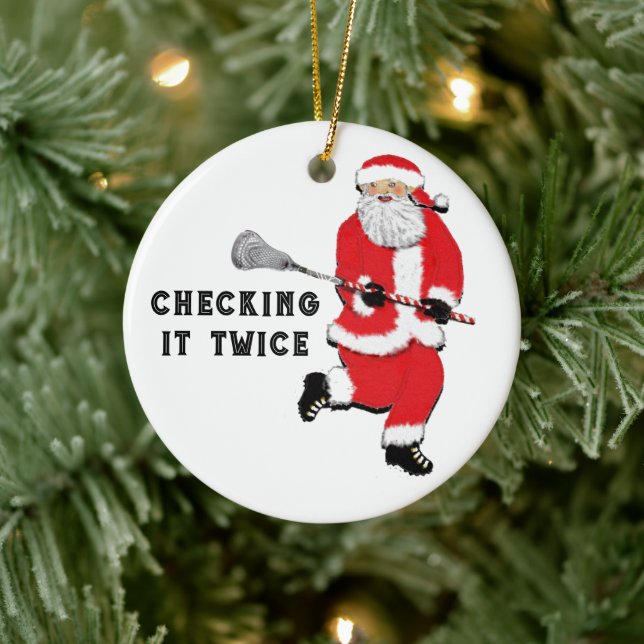 Adorno De Cerámica Colectivo de Navidades Lacrosse (Árbol)