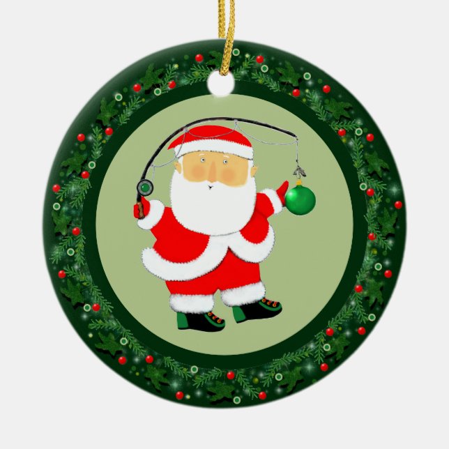 Adorno De Cerámica Colectivo de Navidades pesqueros (Frente)