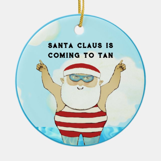 Adorno De Cerámica Colectivo Hawaii Beach (Frente)