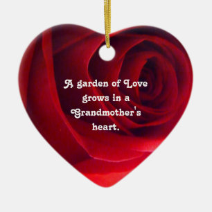 Adorno De Cerámica Colgante del amor de la abuela