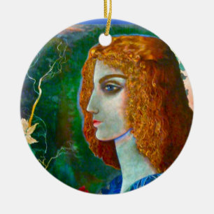 Adorno De Cerámica Colgante romántico de la primavera