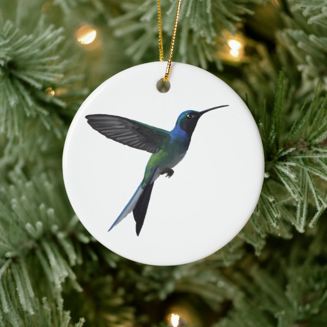 Adorno De Cerámica Colibrí (Árbol)