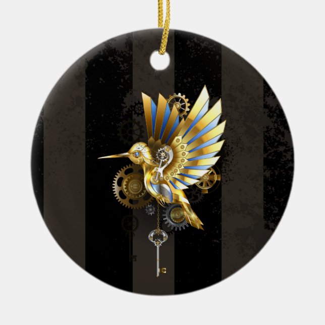 Adorno De Cerámica Colibrí mecánico (Frente)