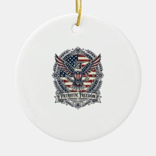 Adorno De Cerámica Colibrí Patriótico