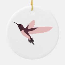 Adorno De Cerámica Colibrí rosa