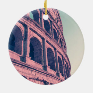 Adorno De Cerámica Coliseo en Roma. Monumental romano de tres niveles