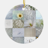 Collage blanco de la fotografía