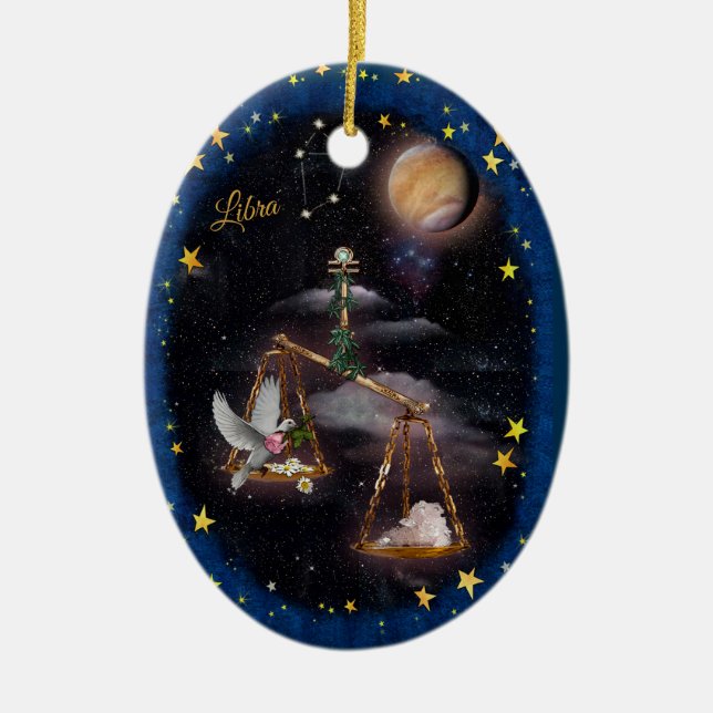 Adorno De Cerámica Collage de Arte de Libra (Frente)