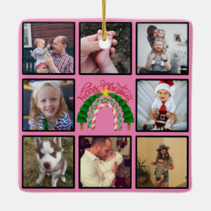 Adorno De Cerámica Collage de fotos de Personalizado de árbol de navi