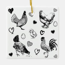 Collage de gallinas lindas