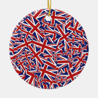 Adorno De Cerámica Collage de Union Jack