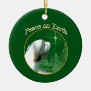 Adorno De Cerámica Collie Peace con las barbas