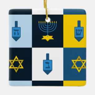 Adorno De Cerámica colombo hebreo hanukkah