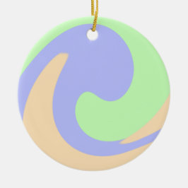 Adorno De Cerámica Color azul verde oscuro líquido mármol boho patrón