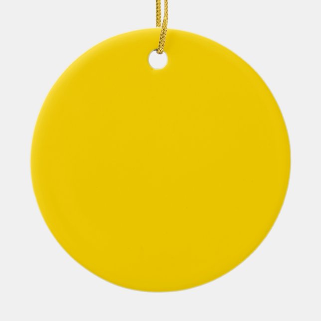 Adorno De Cerámica Color oro personalizado (Frente)