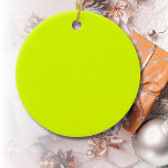 Adorno De Cerámica Color sólido Neon Chartreuse | Color de moda<br><div class="desc">Color sólido Neon Chartreuse | Colores neones | Diseño clásico | Producto elegante | Colores de moda | Elegancia y moda | Diseño profesional</div>