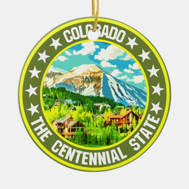 Adorno De Cerámica Colorado (Frente)