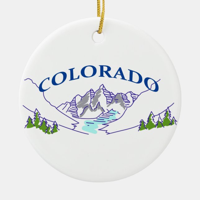 Adorno De Cerámica Colorado (Frente)