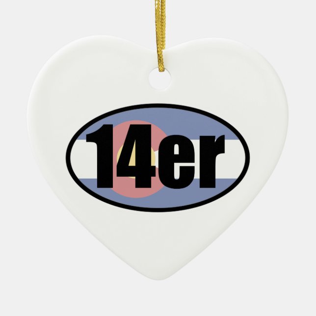 Adorno De Cerámica Colorado 14ers (Frente)