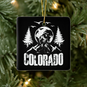 Adorno De Cerámica Colorado Day Bigfoot Vintage Senderismo