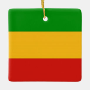 Adorno De Cerámica COLORES DE BANDERA RASTAFARI + tus ideas