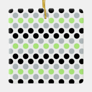 Adorno De Cerámica Colores de la bandera del orgullo de género Polkad