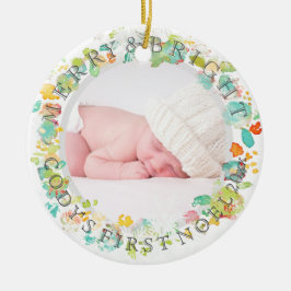 Adorno De Cerámica Colores de marco de PixDezines en el jardín de la 