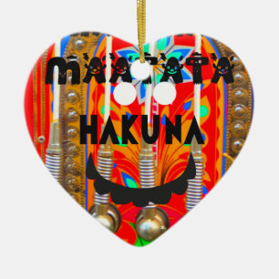 Adorno De Cerámica Colores del carnaval de samba Hakuna Matata blando