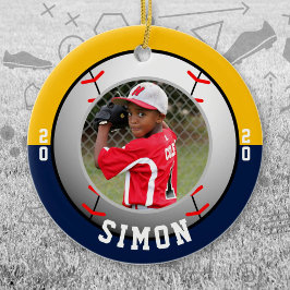 Adorno De Cerámica Colores del equipo de oro de la Marina de Béisbol