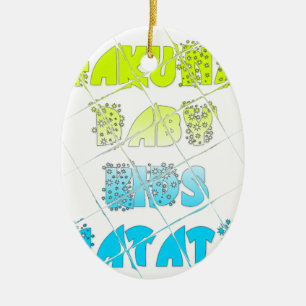Adorno De Cerámica Colores felices Hakuna Matata Hakunamatata Gift