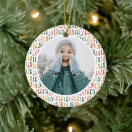 Adorno De Cerámica Colorida foto de vacaciones de Navidades personali