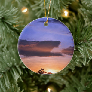 Adorno De Cerámica Colorida puesta de sol por Shirley Taylor