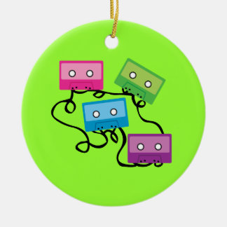 Adorno De Cerámica Coloridas cintas de cassette