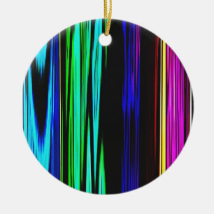 Adorno De Cerámica Coloridas franjas abstractas 611