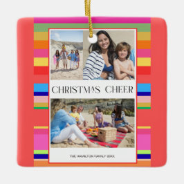 Adorno De Cerámica Colorido brillante 4 foto Navidades modernos