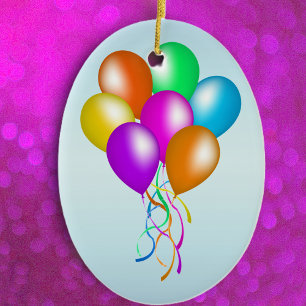 Adorno De Cerámica Colorido y brillante Bunch de los globos