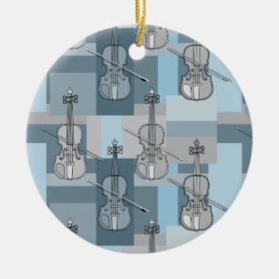 Adorno De Cerámica Coloridos bloques de violín