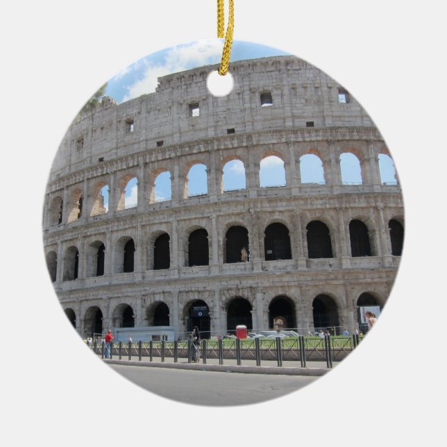 Adorno De Cerámica ¡Colosseum Roma encendido! (Frente)