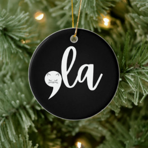 Adorno De Cerámica Coma del gato retro La Kamala Harris 2024