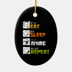 Adorno De Cerámica Coma el sueño Anime Repetir la idea de regalo Cosp