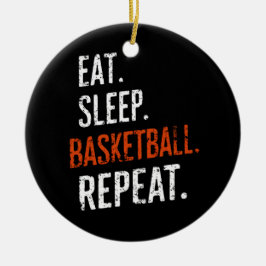 Adorno De Cerámica Come Dormir Baloncesto Repetir Retro Vintage