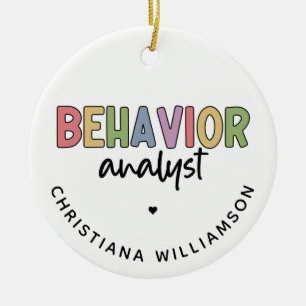 Adorno De Cerámica Comentarios de Analista de Comportamiento de Nombr