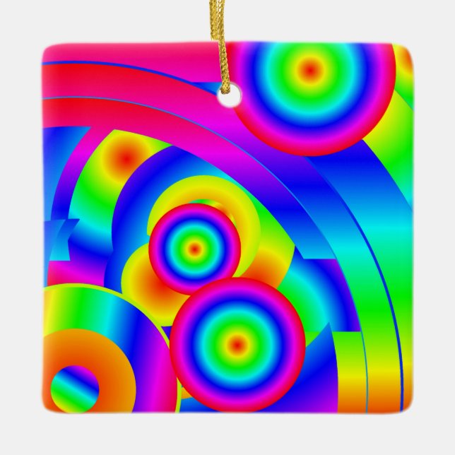 Adorno De Cerámica Cometa abstracta (Anverso)